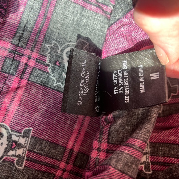 Skelanimals Hasbro Hot Pink & Black Plaid Ruffle Mesh Skirt quirky bats print •M - Picture 11 of 16